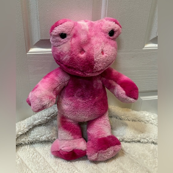 Build A Bear Exclusive Pink Tie Dye Frog Plush 18” Stuffed Animal Plush - Picture 2 of 4